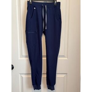 FIGS Zamora Jogger Scrub Pants Navy Blue Technical Collection XS